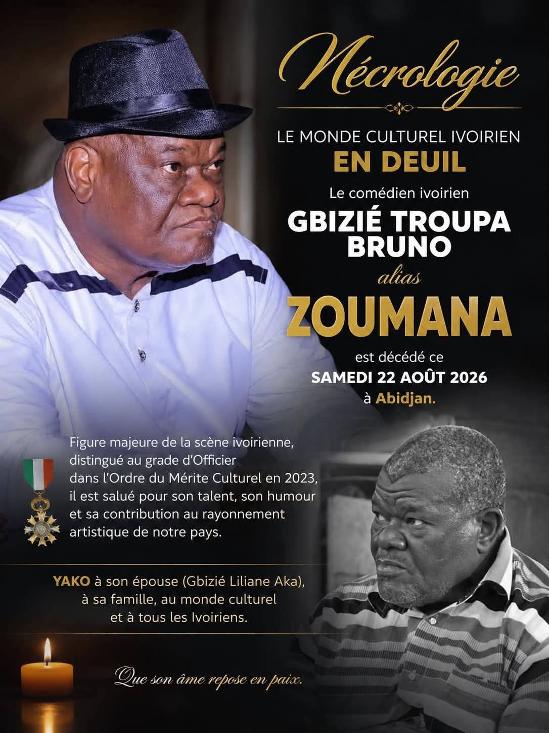 Gbizié Troupa Bruno alias Zoumana